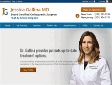 Tablet Screenshot of drjessicagallina.com